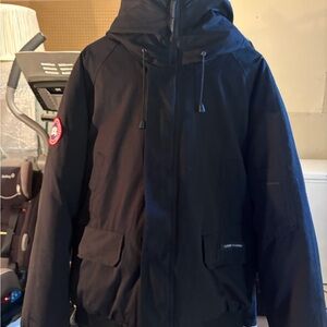 Canada Goose youth  Black Hooded Puffer Jacket